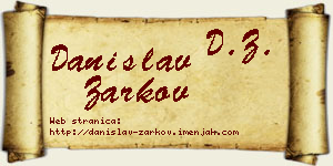 Danislav Žarkov vizit kartica